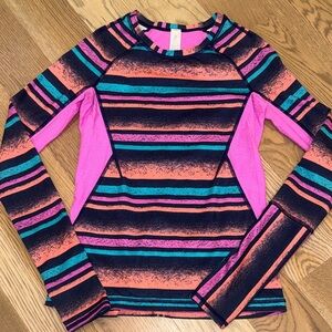 Lululemon Ivivva Striped Performance Top